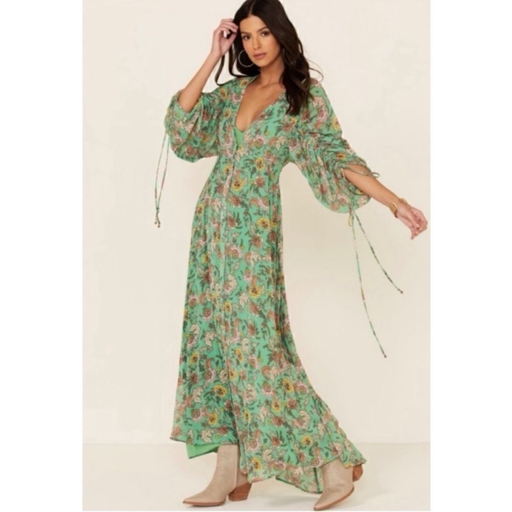 Free People Earthfolk Floral Green
Maxi Dress Size M - Picture 4 of 9